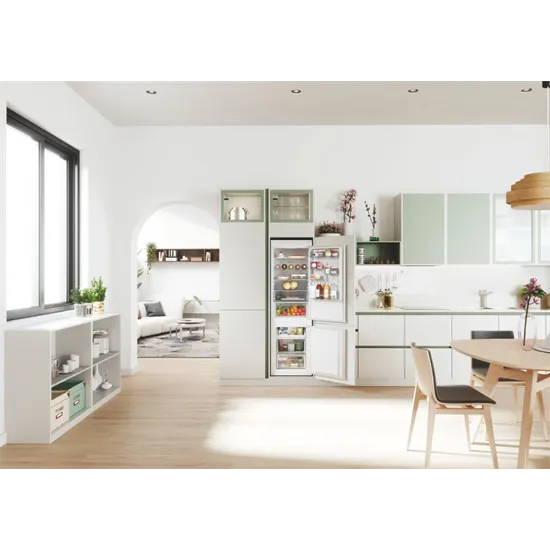 Candy CBT5518EW Total No Frost Circle beépíthető kombinált alulfagyasztós hűtőszekrény, 54x54.5x177.2 cm 