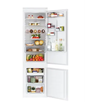 Candy CCUBT5519EW No Frost beépíthető alulfagyasztós kombinált hűtőszekrény, WIFI, 193.5cm magas, 281L