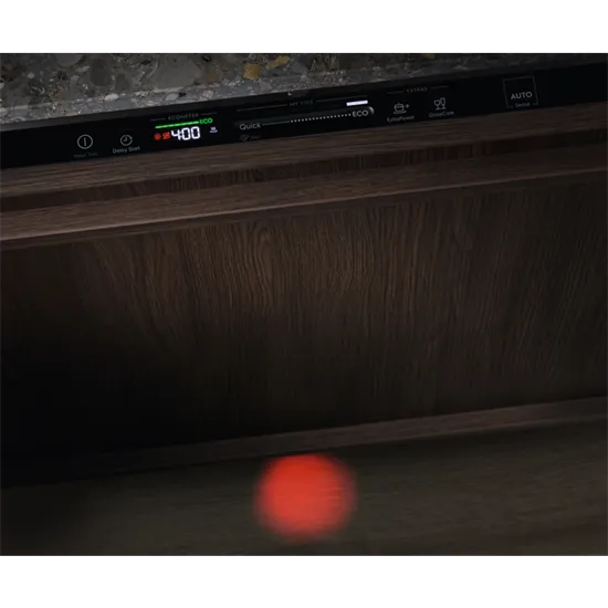 Electrolux EES42210L teljesen beépíthető keskeny mosogatógép, inverter motor, 9 terítékes, automatikus ajtónyitás, 44.8x55x81.8 cm 