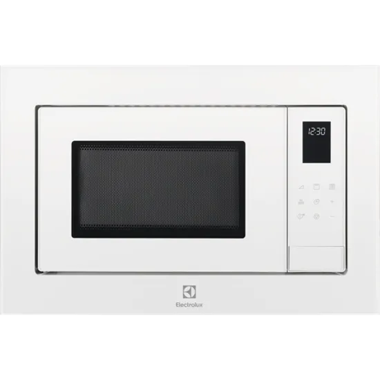 Electrolux LMS4253TMW beépíthető mikrohullámú sütő fehér grill funkcióval, 25L, fehér 