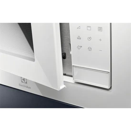 Electrolux LMS4253TMW beépíthető mikrohullámú sütő fehér grill funkcióval, 25L, fehér 