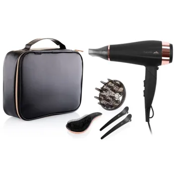 Eta 732090020 hajszárító készlet, fekete, ionizáció funkció,hideg levegő 