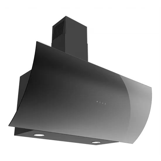 Evido CHV9TB.1 Cliff 90B Design döntött fali kürtös konyhai elszívó 90cm fekete 