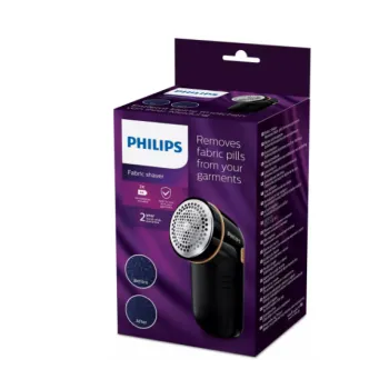 Philips GC026/80 textil borotva,boholytalanító,fekete 