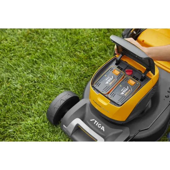 Stiga Collector 548 AE K akkumulátoros fűnyíró,gyűjtés és hátsó kiszórás