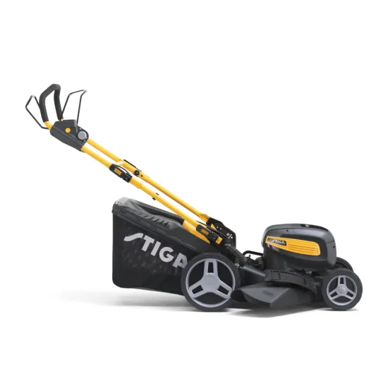 Stiga Combi 748 SQ AE önjárós akkumulátoros fűnyíró, gyűtés, mulcsozás, oldalsó és hátsó kidobás funkcióval