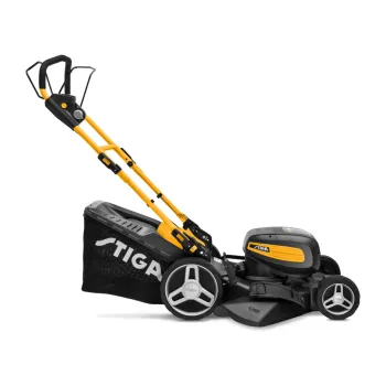 Stiga Combi 753 SQ AE akkumulátoros fűnyíró, gyűjtés, mulcsozás, oldalsó és hátsó kiszórás funkcióval