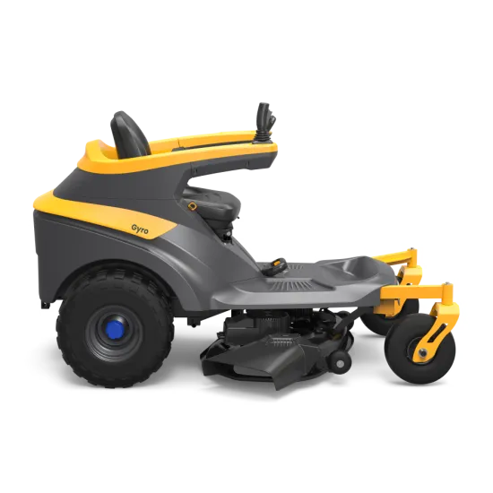 Stiga GYRO 700e helyben forduló akkumulátoros fűnyíró traktor,oldalsó kidobás
