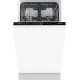 Gorenje GV561D10 teljesen beépíthető keskeny mosogatógép, 11 teríték, inverteres motor, 3 kosár, automatikus ajtónyitás, 44.8x55x81.5 cm 