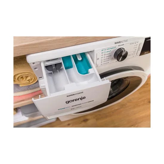 Gorenje WNEI94ADS elöltöltős mosógép 9kg 1400fordulat gőz funkcióval, inverter motor, 60x61x85 cm 