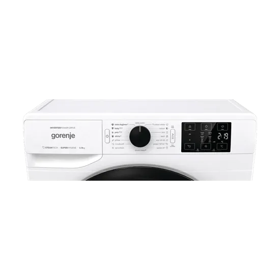 Gorenje WNEI94ADS elöltöltős mosógép 9kg 1400fordulat gőz funkcióval, inverter motor, 60x61x85 cm 