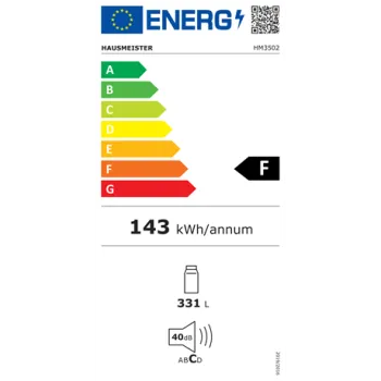 Hausmeister HM3502 egyajtós hűtőszekrény, 171,5cm magas