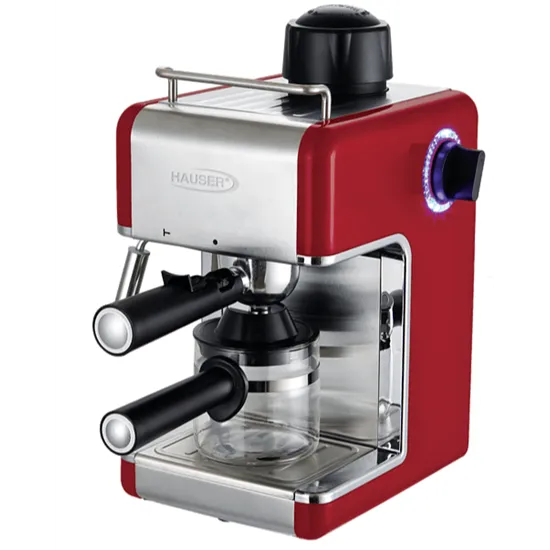 Hauser CE-929 presszó kávéfőző, 800W, bordó szín 