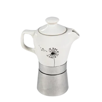 Fatima Édeskettes kotyogós 2 személyes kávéfőző  porcelán felsőrésszel