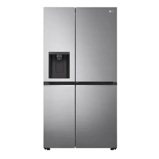 LG GSJV70PZTE side by side hűtőszekrény, Lineáris Inverter Kompresszor, 179cm magas, hamvas ezüst