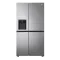 LG GSJV70PZTE side by side hűtőszekrény, Lineáris Inverter Kompresszor, 179cm magas, hamvas ezüst