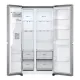 LG GSJV70PZTE side by side hűtőszekrény, Lineáris Inverter Kompresszor, 179cm magas, hamvas ezüst