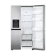LG GSLV51PZXM Side-by-Side hűtőszekrény, inox színű,416/219L,179cm magasság, Smart Inverter Kompresszor, 