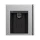 LG GSLV51PZXM Side-by-Side hűtőszekrény, inox színű,416/219L,179cm magasság, Smart Inverter Kompresszor, 