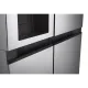 LG GSLV51PZXM Side-by-Side hűtőszekrény, inox színű,416/219L,179cm magasság, Smart Inverter Kompresszor, 