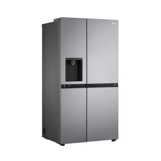 LG GSLV51PZXM Side-by-Side hűtőszekrény, inox színű,416/219L,179cm magasság, Smart Inverter Kompresszor, 