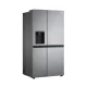 LG GSLV51PZXM Side-by-Side hűtőszekrény, inox színű,416/219L,179cm magasság, Smart Inverter Kompresszor, 