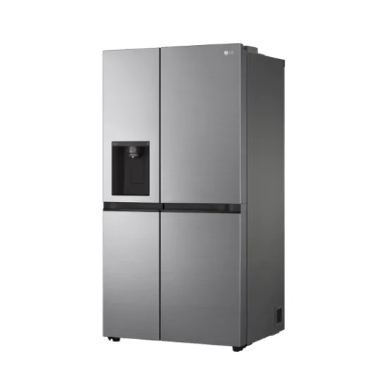 LG GSLV51PZXM Side-by-Side hűtőszekrény, inox színű,416/219L,179cm magasság, Smart Inverter Kompresszor, 