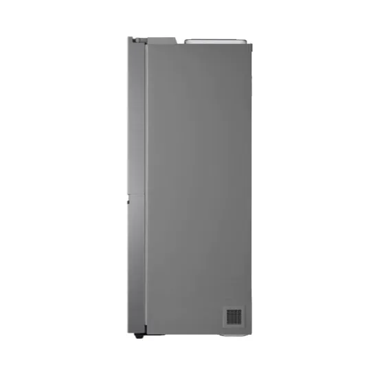 LG GSLV51PZXM Side-by-Side hűtőszekrény, inox színű,416/219L,179cm magasság, Smart Inverter Kompresszor, 