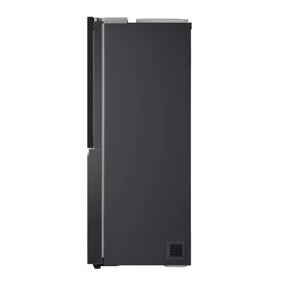 LG GSXV90MCDE Total No Frost side by side hűtőszekrény, 416/219L, InstaView™, WIFI, Lineáris Inverter Kompresszor, 91.3x73.5x179 cm, matt éjfekete szín 
