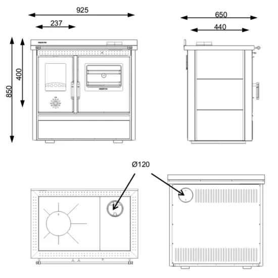 Warnex Lotus Classic sparhelt fehér 11kW 