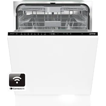 Gorenje GV673B60 teljesen beépíthető mosogatógép, 16 teríték, inverter motor, WIFI, automatikus ajtónyitás funkció 