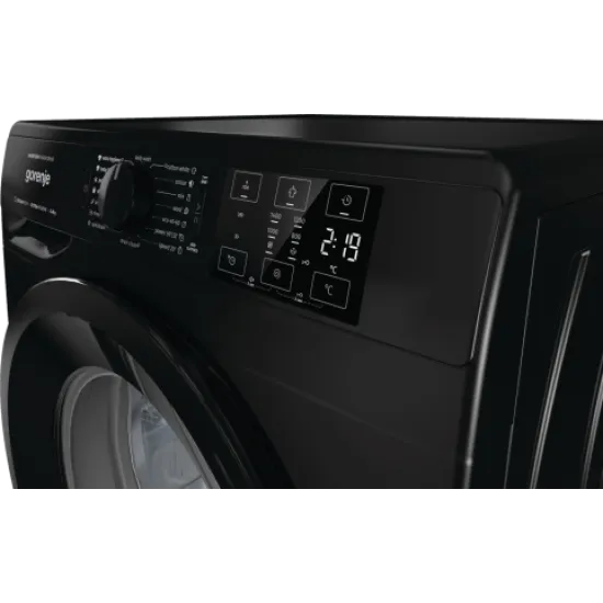 Gorenje WNEI84AS/B  fekete elöltöltős mosógép Inverteres motor, 60x54.5x85 cm 