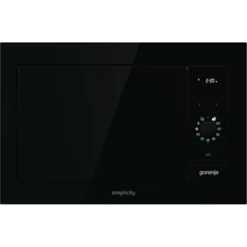 Gorenje BM235G1SYB beépíthető mikrohullámú sütő grill funkcióval fekete 23L, 59.5x35.1x39 cm