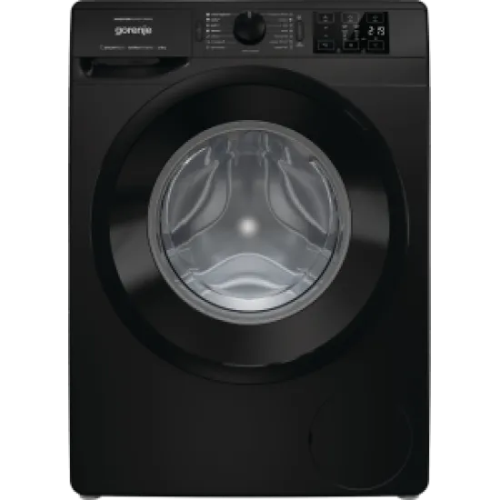Gorenje WNEI84AS/B  fekete elöltöltős mosógép Inverteres motor, 60x54.5x85 cm 