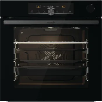 Gorenje BPSA6747A08BGWI beépíthető pirolitikus sütő, 77L, 59.5x56.4x59.5 cm, fekete szín 