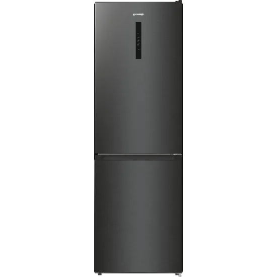 Gorenje NRK619EABXL4 NO Frost fekete kombinált hűtőszekrény, 204/96L, 60x59.2x185 cm 