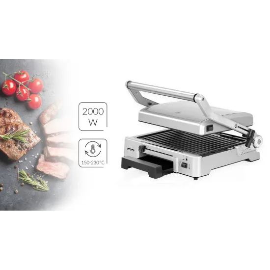 MPM MGR-10M többfunkciós kontakt grillsütő kerámia fűtőelemmel