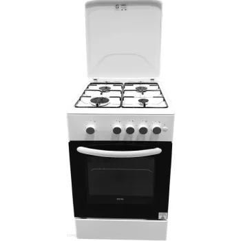 MPM MPM-54-KGF-21 fehér gáztűzhely termosztátos gáz sütővel, szikragyújtás, sütővilágítás