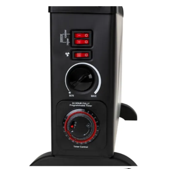 Mesko MS7741B elektromos konvektor időzítővel, turbo ventillátor fokozat, 750W, 1250W, 2000W
