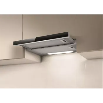 Elica ELITE 14 LUX GRVT/A/60 PRF0098874B beépíthető kihúzható konyhai elszívó,ezüst/fekete üveg front,60cm széles
