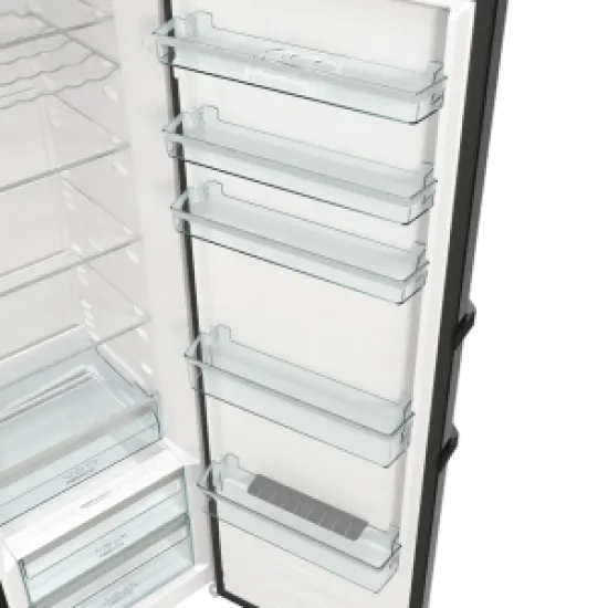 Gorenje R619EABK6 fekete hűtőszekrény 398 liter 185 X 59,5 X 66,3 cm külső kijelző,  AdaptTech öntanuló kompresszor 