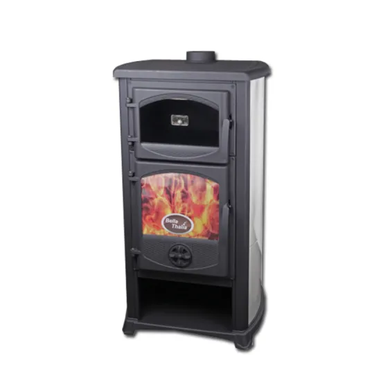 Warnex Thalia Cucina Eco sütős kandalló 9,7kW Öntöttvas ajtóval, tetővel és lábakkal.