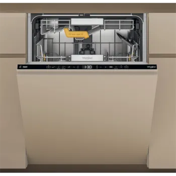 Whirlpool W8I HT40 T teljesen beépíthető mosogatógép 14 terítékes, 60 cm, 3 kosár, automatikus ajtónyitás funkció 
