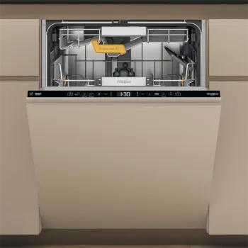 Whirlpool W8I HT58 TS teljesen beépíthető mosogatógép 14 terítékes, automatikus ajtónyitás, 3 kosár, 59.8x55.5x82 cm 