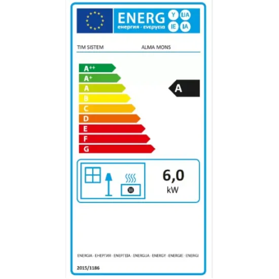 Warnex Alma Mons Sparhelt 8kW balos hátsó vagy felső kivezetés 120mm, inox sütő belső