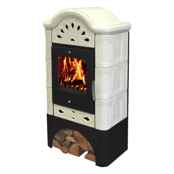 Warnex Benedetto kerámia csempés kandalló csontszín 