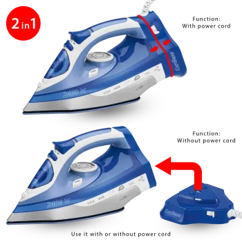 Clatronic DB 3706 kerámia talpas vezeték nélküli gőzvasaló