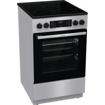 Gorenje GEC5C41SG kerámialapos tűzhely, 70L, 50x59.4x85 cm, szürke szín 