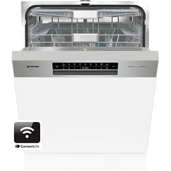 Gorenje GI693C60XUV, C" energiaosztály, WIFI, SmartDRY, inverter motor,  IonTech, ExtraHygiene - UV, beépíthető kezelőpaneles  mosogatógép 60cm, 3 kosár 
