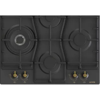 Gorenje GW6D42CLB beépíthető rusztikus gáz főzőlap WOK égővel, 60x52x13 cm